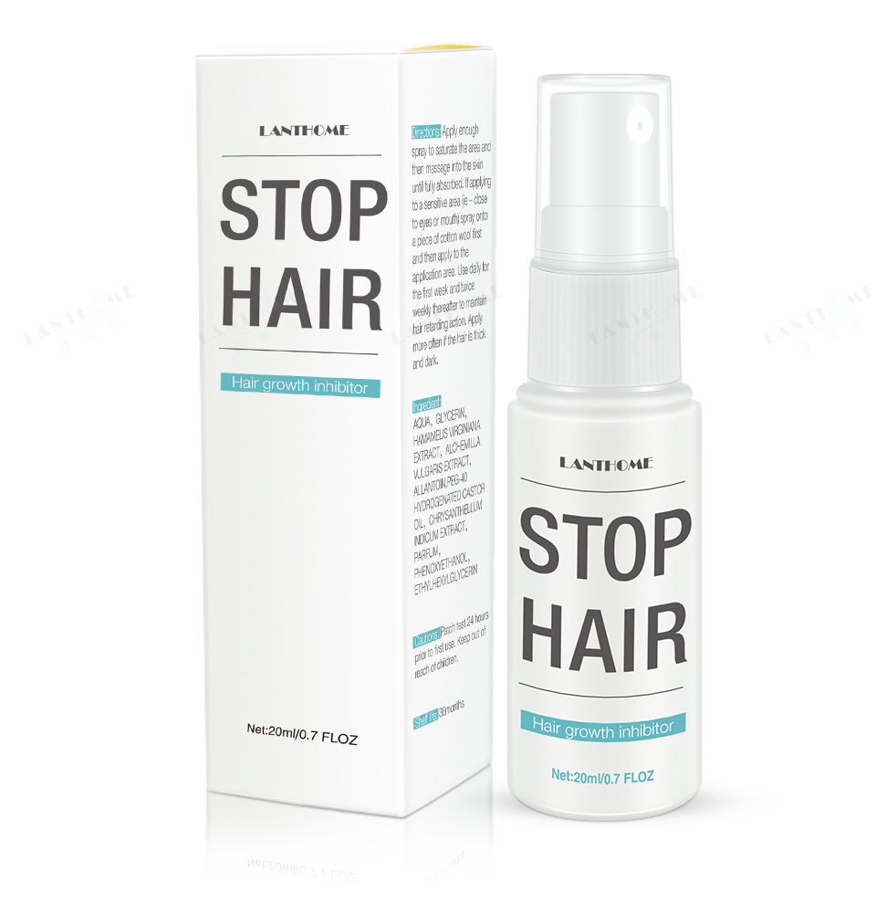 Permanent Stop Hair Growth Inhibitor Pubic Hair Repair Smooth Body Hair Removal Treatment Spray Facial Hair Remover for Women