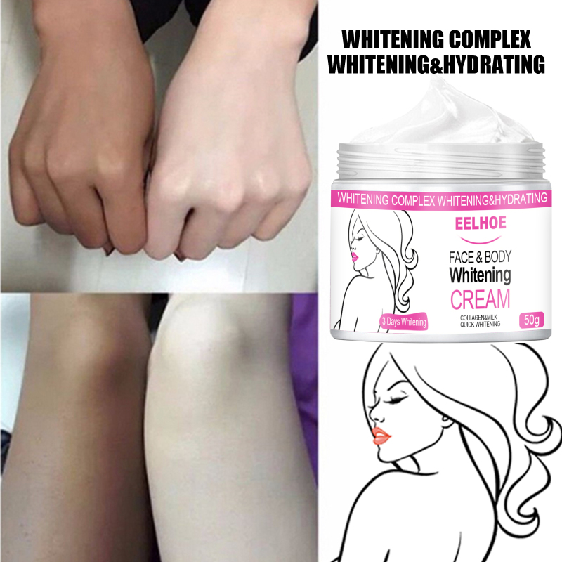 Whitening Cream Bleaching Body Lightening Cream Underarm Back Whitening Cream Legs Knees Body White For Dark Black Skin