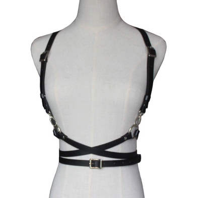 Fashion Trend Women Men Gothic Handmade PU Leather Harness Belts rock Accessories