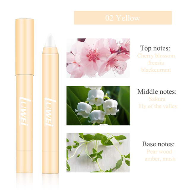 1Pc Portable Solid Perfume Fragrances Women Men Solid Balm Pen Lasting Fresh Light Fragrance Stay Long Solid Stick Body Perfume