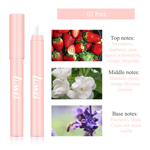 1Pc Portable Solid Perfume Fragrances Women Men Solid Balm Pen Lasting Fresh Light Fragrance Stay Long Solid Stick Body Perfume