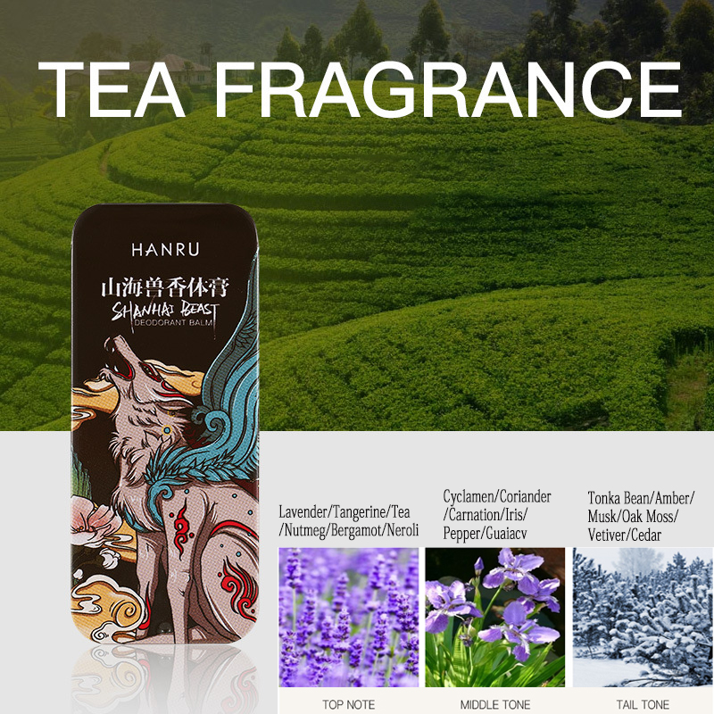 Neutral Perfume Fresh and Deodorizing for Men and Women Portable Fragrance Long-lasting Perfume Cream Set Deodorant