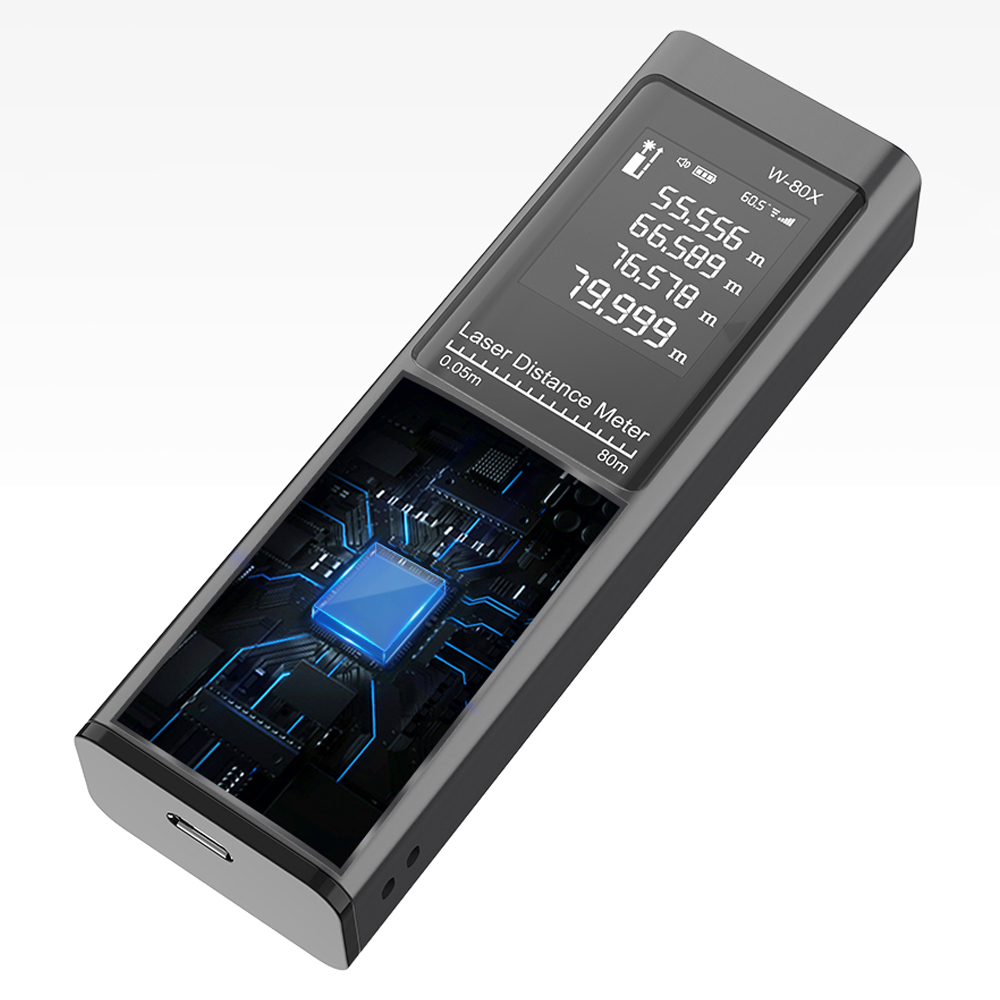 80m Laser Distance Meter Rangefinder Laser Tape Measure Digital Laser Rangefinder With Angle Measure Laser Rangefinder