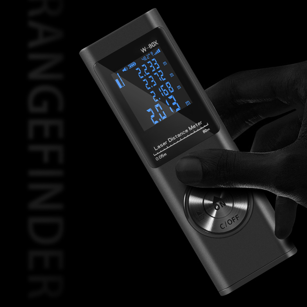 80m Laser Distance Meter Rangefinder Laser Tape Measure Digital Laser Rangefinder With Angle Measure Laser Rangefinder