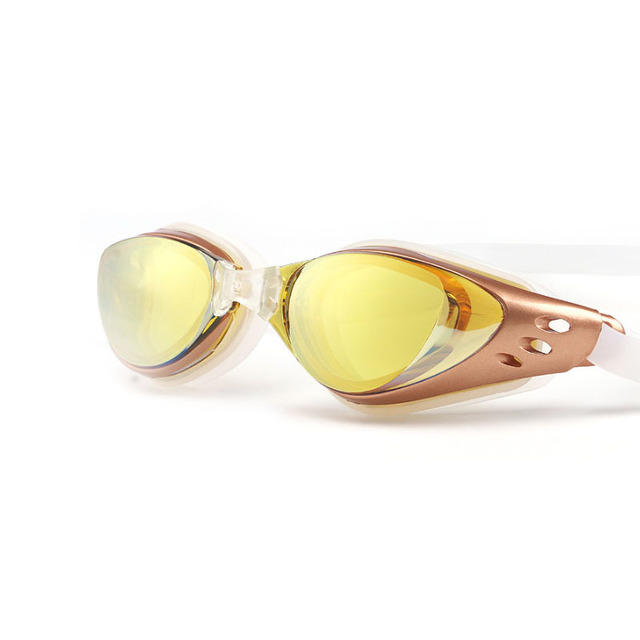 Myopia Swimming glasses  Waterproof Anti-Fog arena Prescription swim eyewear water Silicone Big diving goggles Men Women