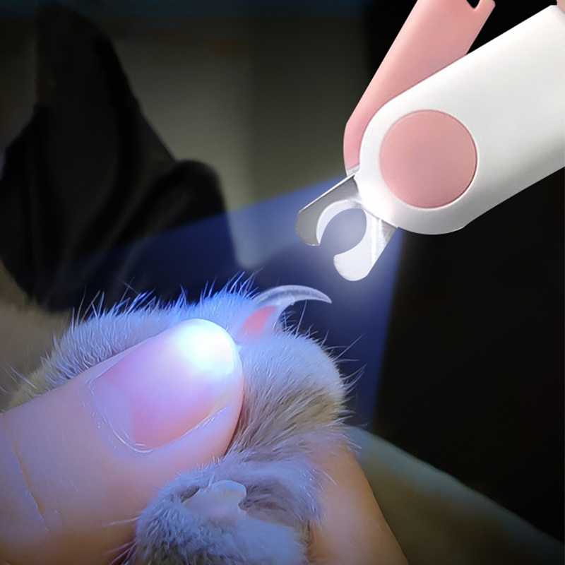 Cat Dog Nail Clippers Professional Pet Nail Clipper LED Light Cats Claw Nail Cutter Dogs Nail Grooming Scissors Pet Dogs Product