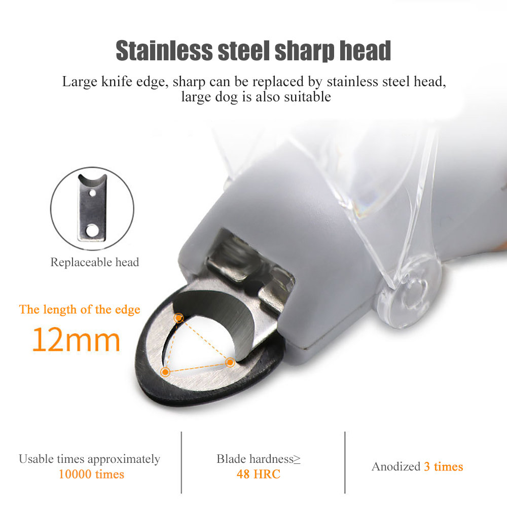 Pet Nail Clipper Scissors Pet Dog Cat Nail Toe Claw Scissors LED Light Nail Trimmer Cats Dogs Dog Grooming Animal Pet Supplies