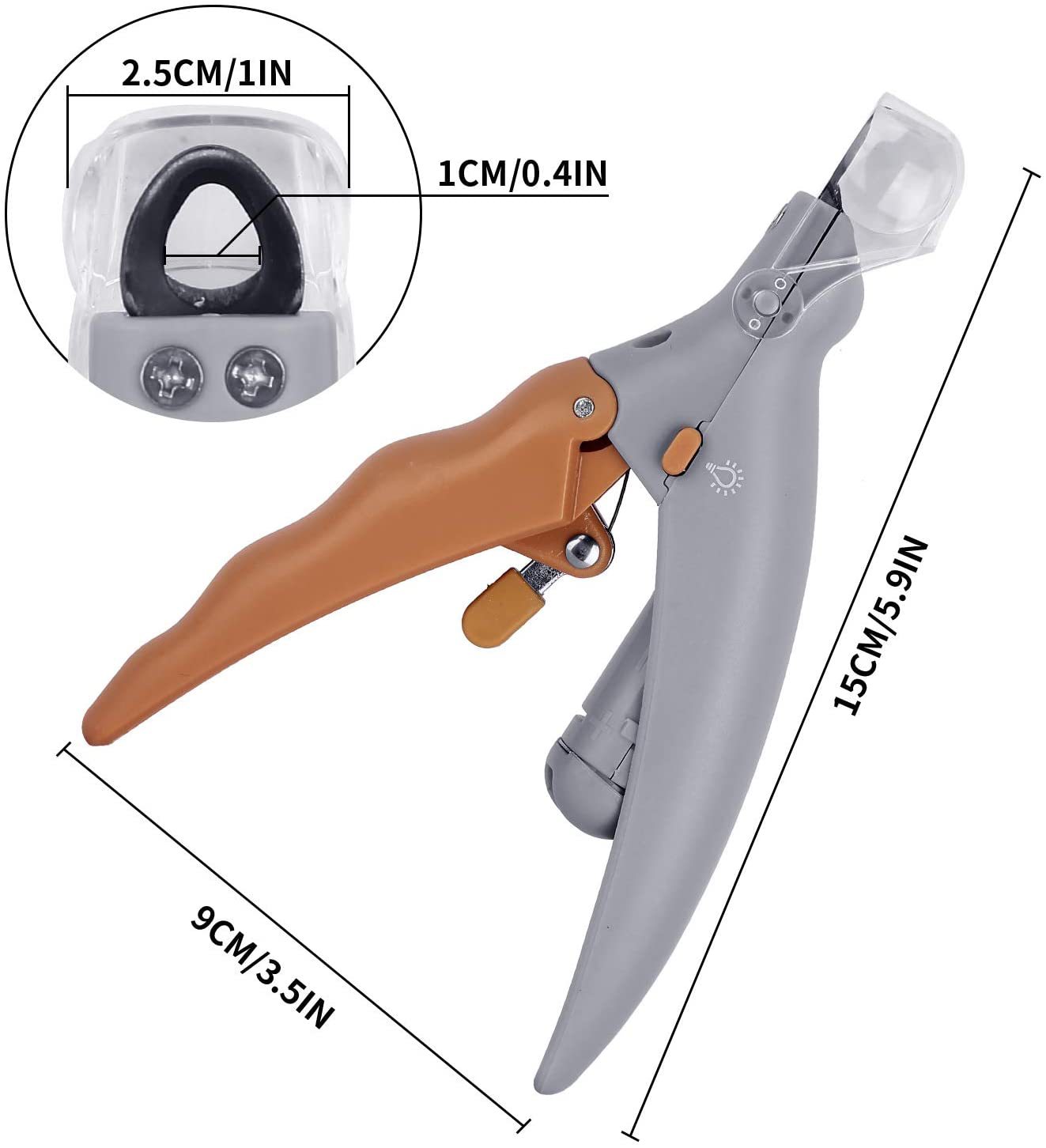 Pet Nail Clipper Scissors Pet Dog Cat Nail Toe Claw Scissors LED Light Nail Trimmer Cats Dogs Dog Grooming Animal Pet Supplies