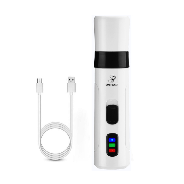 Electric Dog Nail Clippers for Dog Nail Grinders USB Rechargeable Pet Quiet Cat Paws Nail Grooming Trimmer Tools