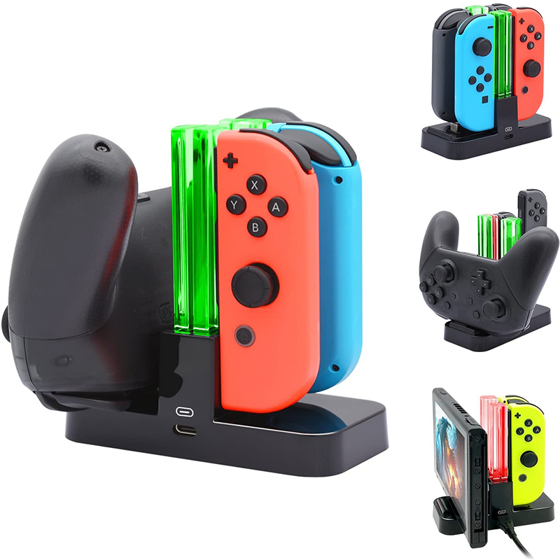 Charging Dock For Nintend Switch OLED Joy-con Controller Charger For Nintendo Switch Pro Gamepad Charge Stand NS Switch