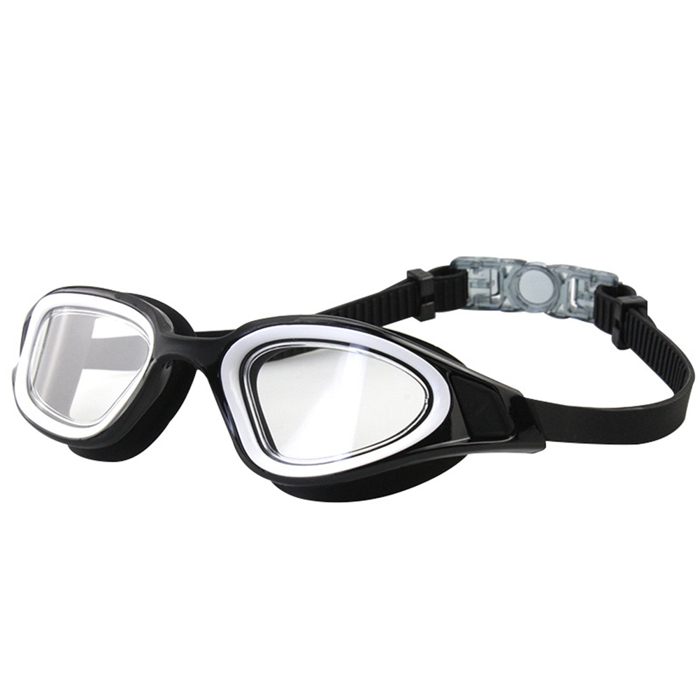 Large Frame Polarized Swimming Glasses Eyewear UV Protection Outdoor Waterproof HD Anti-fog Swim Diving Goggles for Adults Men