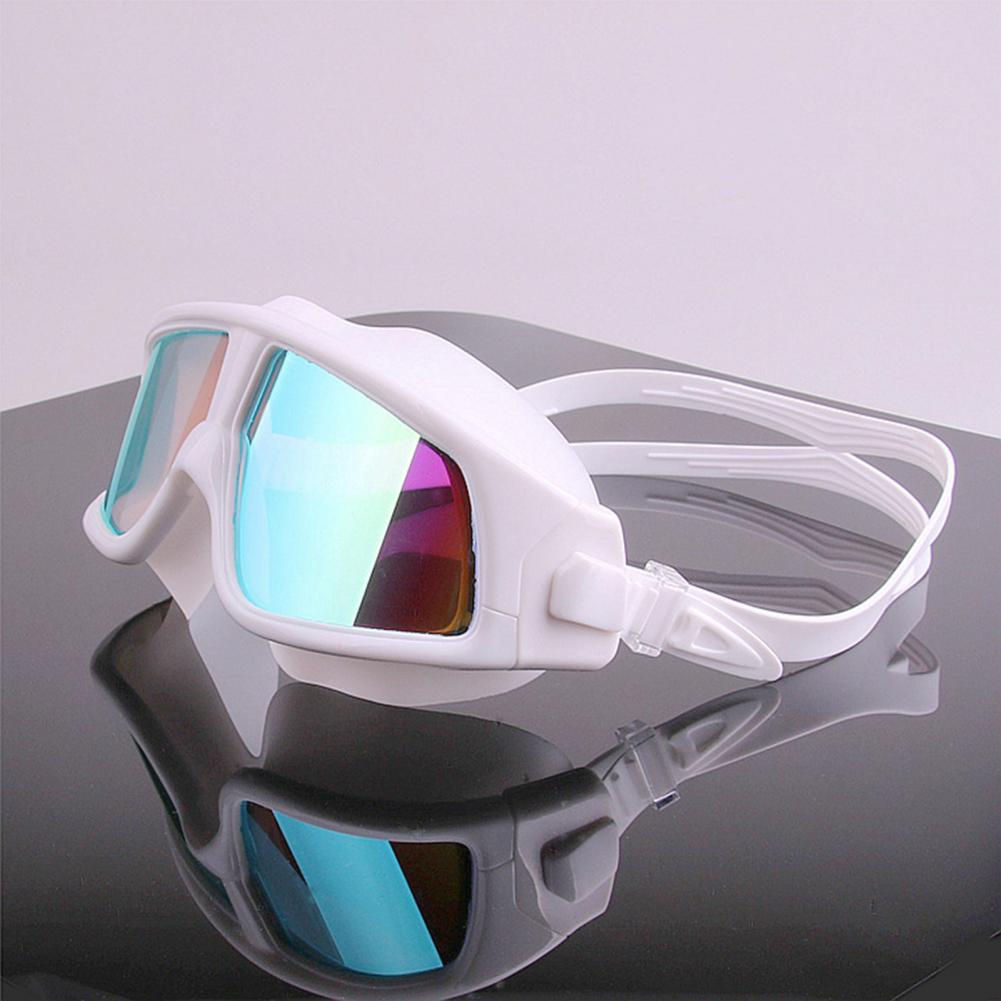 Swimming Goggles Anti-fog Shockproof Waterproof Large Frame Electroplate Swiming Glasses Eyewear for Beach