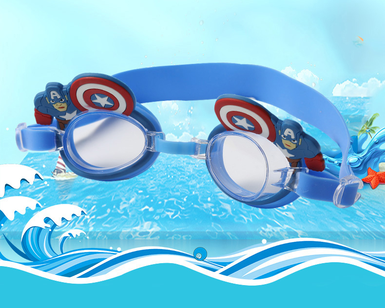 Waterproof Swimming Goggles Child Swim Glasses Cartoon Anti Fog Swimming Eyewear Kids Boys Cute Swimming Glasses