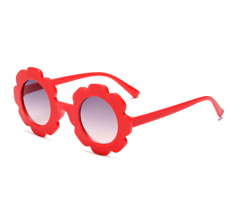 Korea New Kids Sunglasses Children Round Flower Sun glasses Girls Boys Baby Sport Shades Glasses UV400 Eyewear