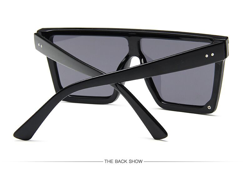 Oversized Shades Sunglasses Men Black Fashion Square Sun Glasses Male Vintage Retro Glasses Female Women