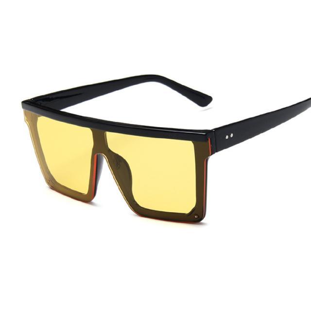 Oversized Shades Sunglasses Men Black Fashion Square Sun Glasses Male Vintage Retro Glasses Female Women