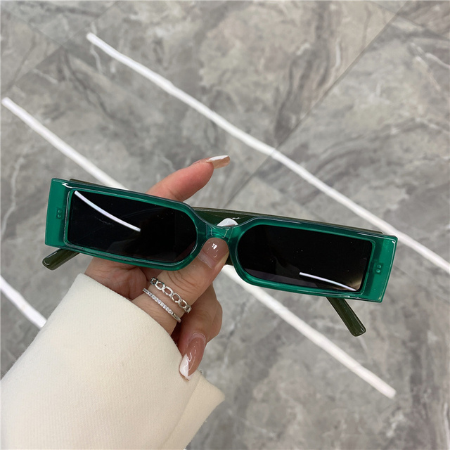 Rectangle Frame Fashion Sunglasses  Hip Hop Vintage Designer Wholesale Black Shades Glasses Luxury For Men And Women UV400