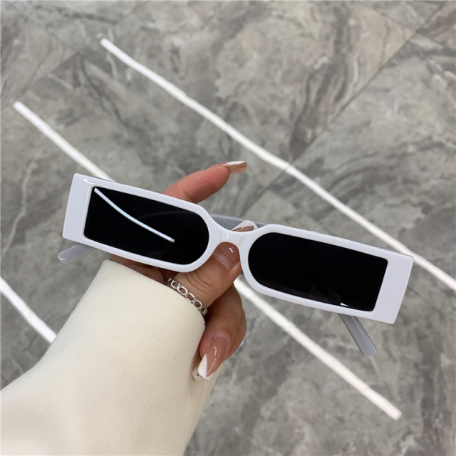 Rectangle Frame Fashion Sunglasses  Hip Hop Vintage Designer Wholesale Black Shades Glasses Luxury For Men And Women UV400