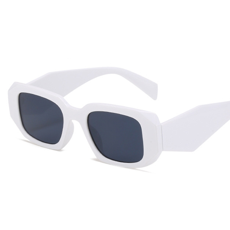 Small Polygon Rectangle Women Sunglasses Fashion Retro Brand Designer Square Sun Glasses Men Classic White Glasses Shades UV400