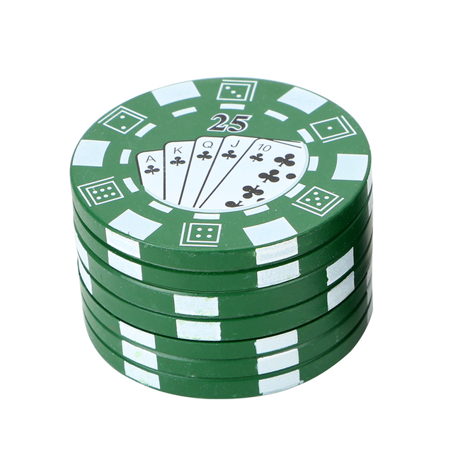 Kitchen & Dining room appliances 3-layer Poker Chip Style Spice Weed Cutter Smoking Pipe Accessories Tobacco Grinder Gadget Herb Cutter Cigarette Accessories