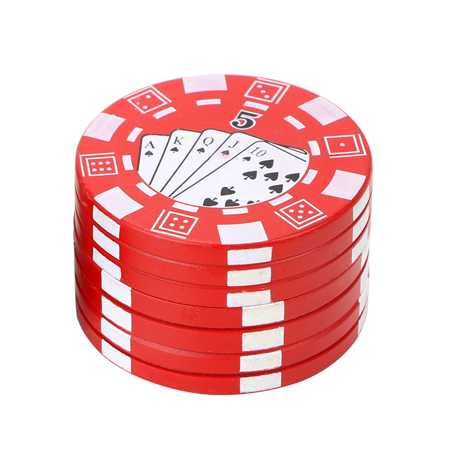 Kitchen & Dining room appliances 3-layer Poker Chip Style Spice Weed Cutter Smoking Pipe Accessories Tobacco Grinder Gadget Herb Cutter Cigarette Accessories