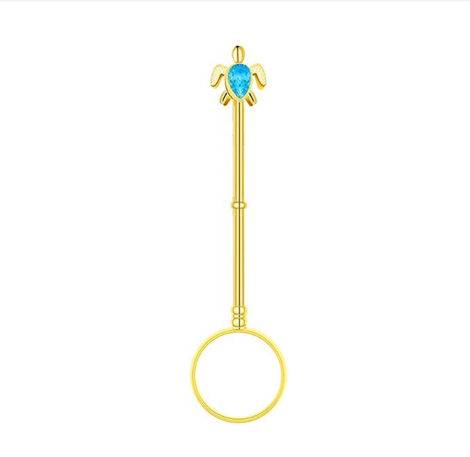 Kitchen  Dining room appliances Smoking Accessories New  Ring Frame Retro Portable Metal Finger Clip Portable Gift Set Color  Cigarette Holde