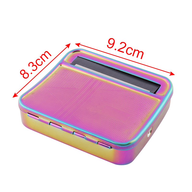 Kitchen  Dining room appliances New Metal Rolling Machine Tobacco Roller Cigarette Case 70mm  Tobacco Roller Cigarette  Machine For Smoking