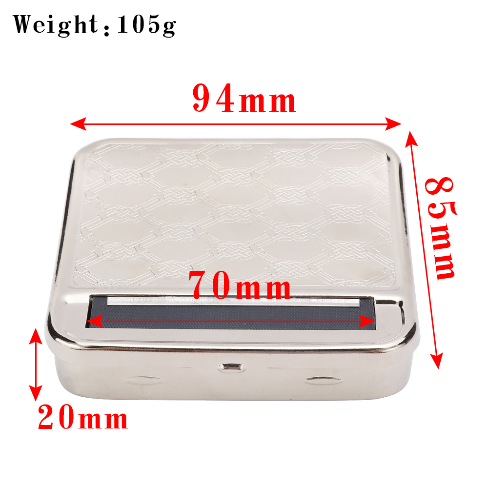 Kitchen  Dining room appliances New Metal Rolling Machine Tobacco Roller Cigarette Case 70mm  Tobacco Roller Cigarette  Machine For Smoking