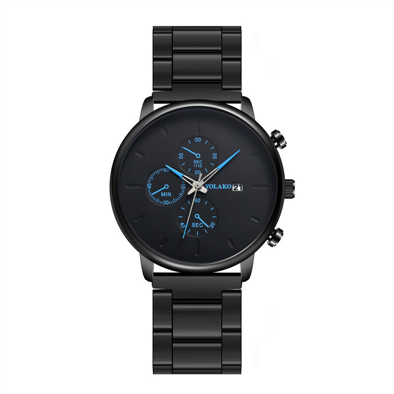 Watches Men Mechanical Wrtwatches Explosions Fashion Men's Calendar Watch Men's High-end Steel Band Quartz