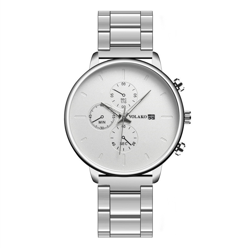 Watches Men Mechanical Wrtwatches Explosions Fashion Men's Calendar Watch Men's High-end Steel Band Quartz