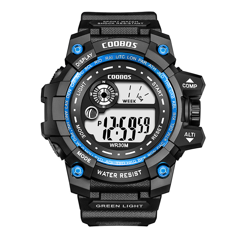 New Men LED Digital Watches Luminous Fashion Sport Waterproof Watches For Man Date Army Military Clock