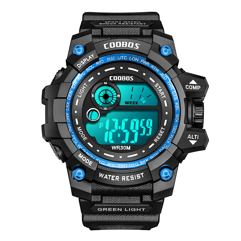 New Men LED Digital Watches Luminous Fashion Sport Waterproof Watches For Man Date Army Military Clock