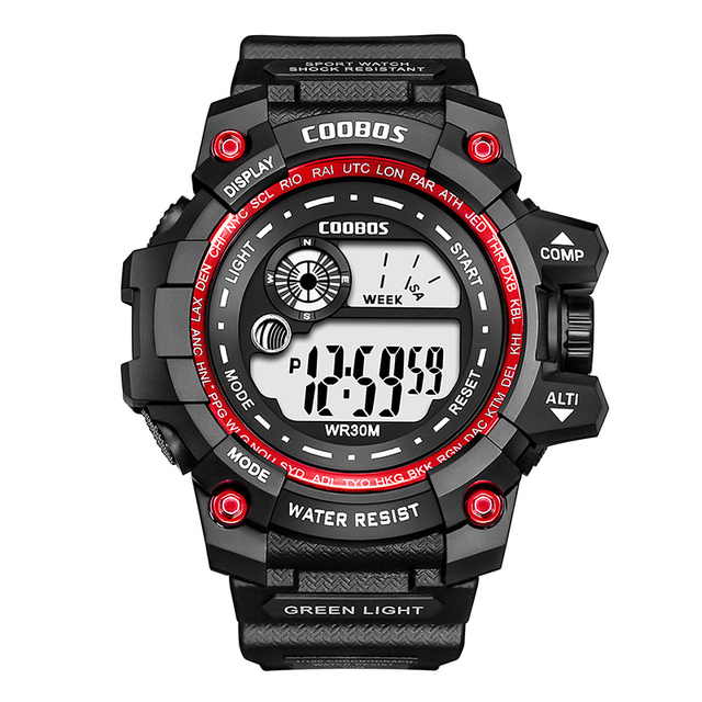 New Men LED Digital Watches Luminous Fashion Sport Waterproof Watches For Man Date Army Military Clock
