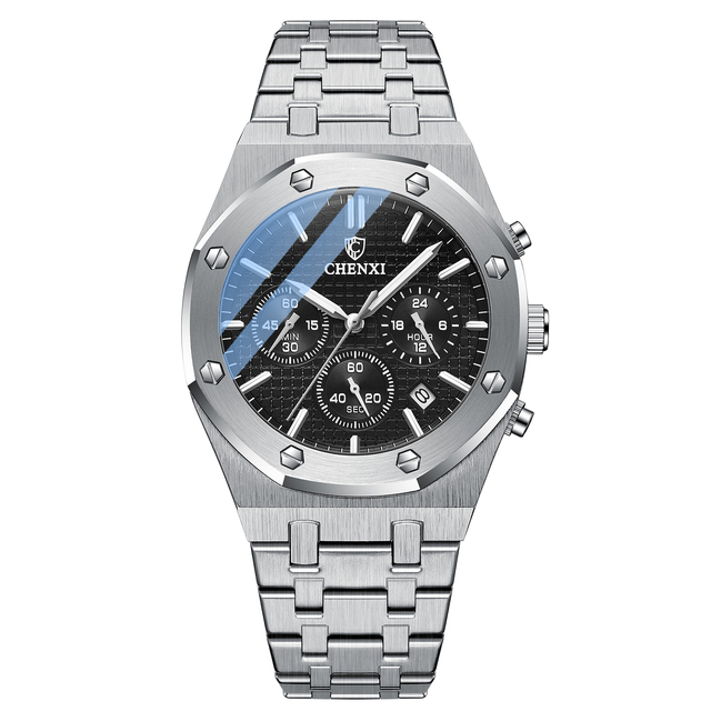 Fashion Business Mens Watches Top Luxury Brand Quartz Watch Men Stainless Steel Waterproof Wristwatch