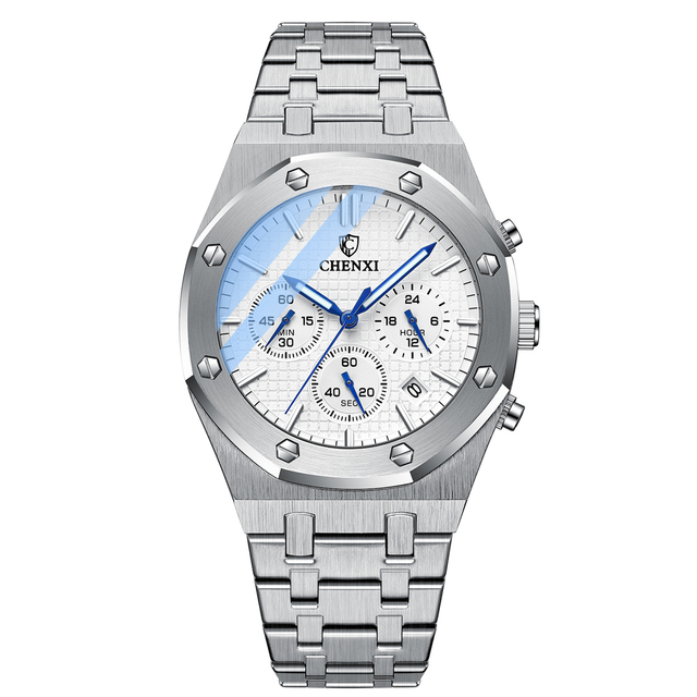 Fashion Business Mens Watches Top Luxury Brand Quartz Watch Men Stainless Steel Waterproof Wristwatch