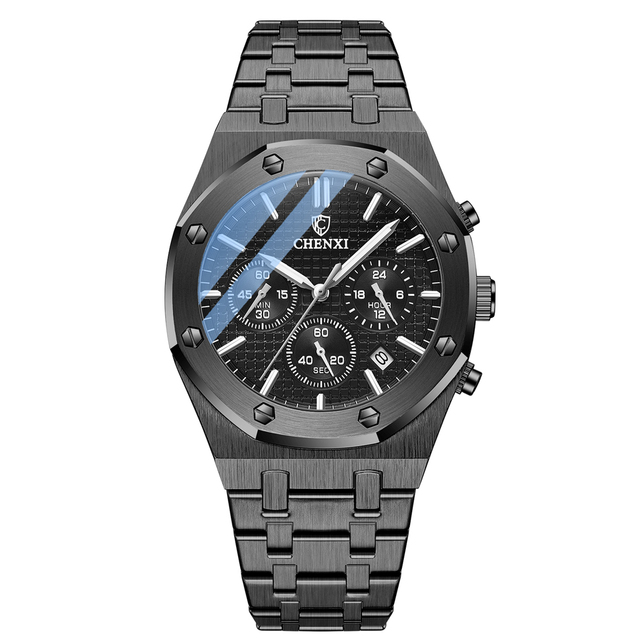 Fashion Business Mens Watches Top Luxury Brand Quartz Watch Men Stainless Steel Waterproof Wristwatch