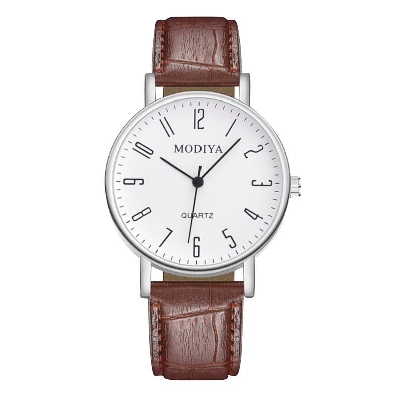 Watch Men Luxury Brand Famous Fashion Design Leather Watch Digital Quartz Temperament Watch For Men