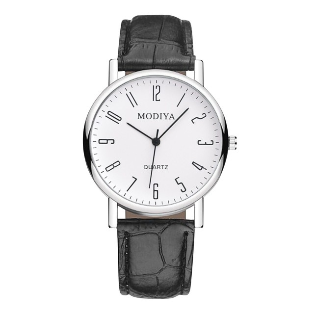 Watch Men Luxury Brand Famous Fashion Design Leather Watch Digital Quartz Temperament Watch For Men