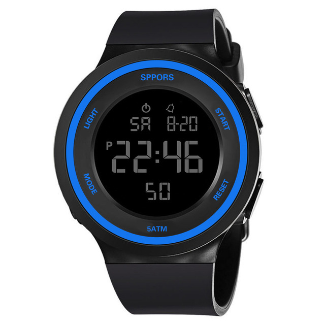 Waterproof Led Watches For Men Outdoor Sports Men Digital Led Quartz Alarm Men Wrist Watch Fashion Electronic Watch Relogio