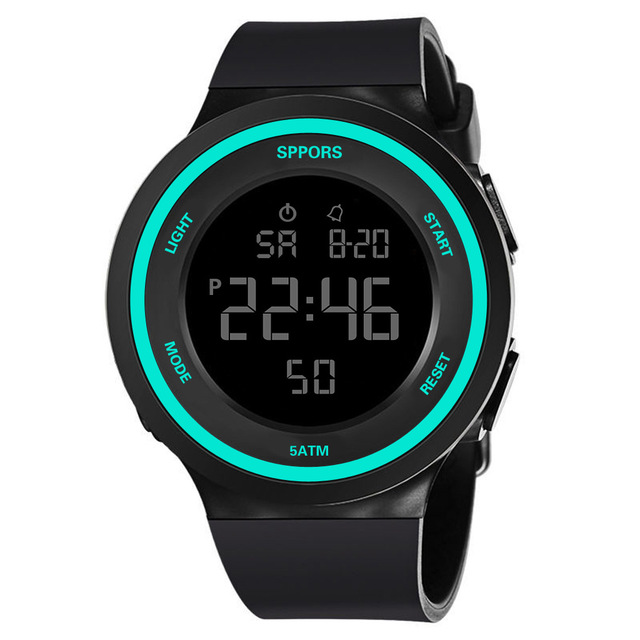 Waterproof Led Watches For Men Outdoor Sports Men Digital Led Quartz Alarm Men Wrist Watch Fashion Electronic Watch Relogio