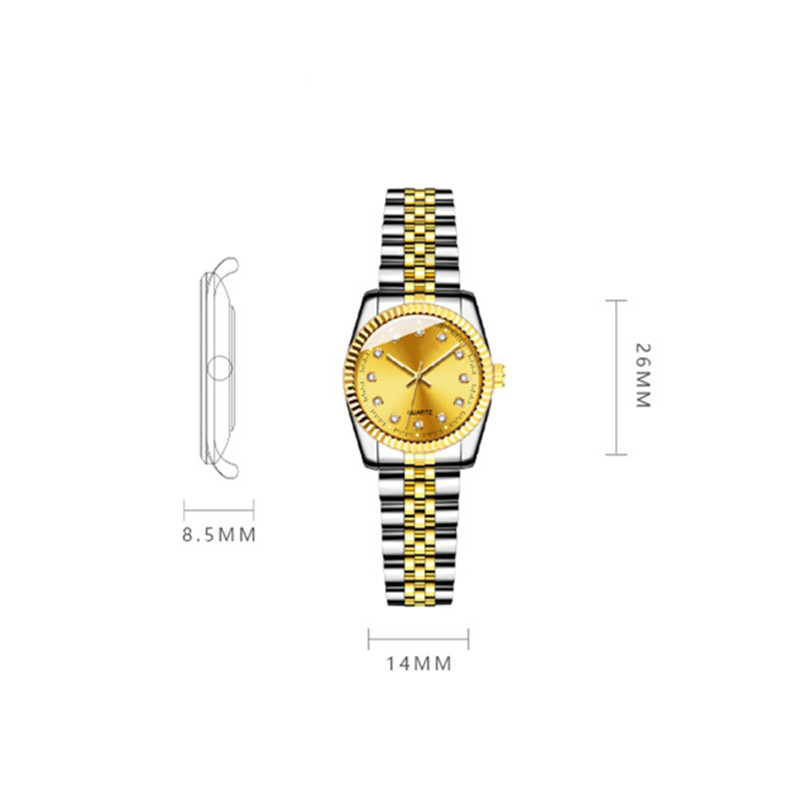 Women Watches Top Brand Luxury Fashion Diamond Ladies Wristwatches Stainless Steel Gold Mesh Strap Female Quartz Watch