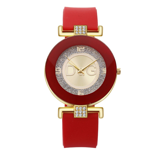 Simple Quartz Watches Women Minimalist Design Silicone Strap Wristwatch Big Dial Women's Fashion Creative Watch