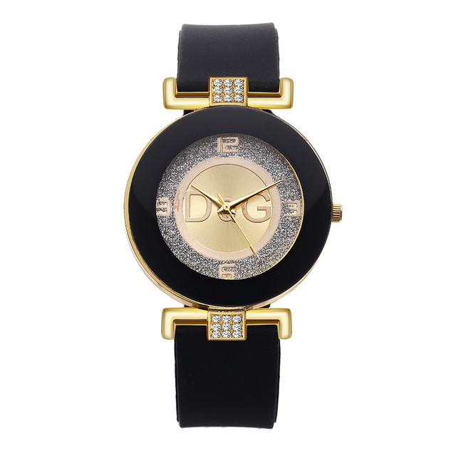 Simple Quartz Watches Women Minimalist Design Silicone Strap Wristwatch Big Dial Women's Fashion Creative Watch