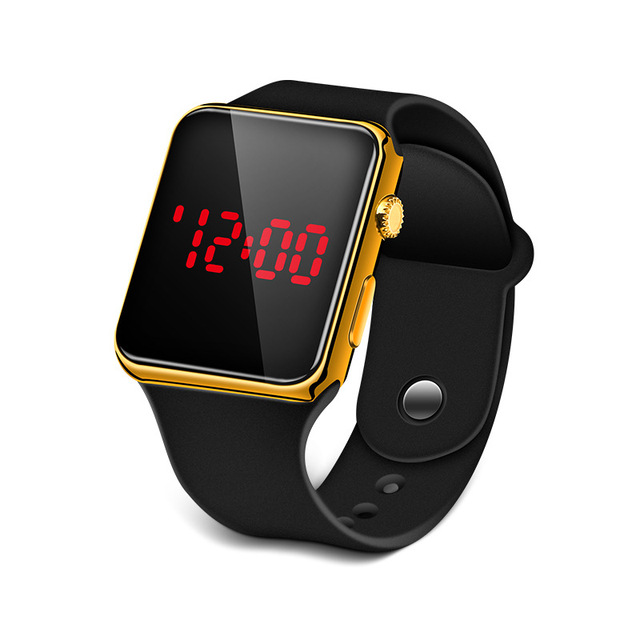 Sport LED Chidlren Watches Men's Digital Clock Army Military Rubber Wrist Watch Kids Clock