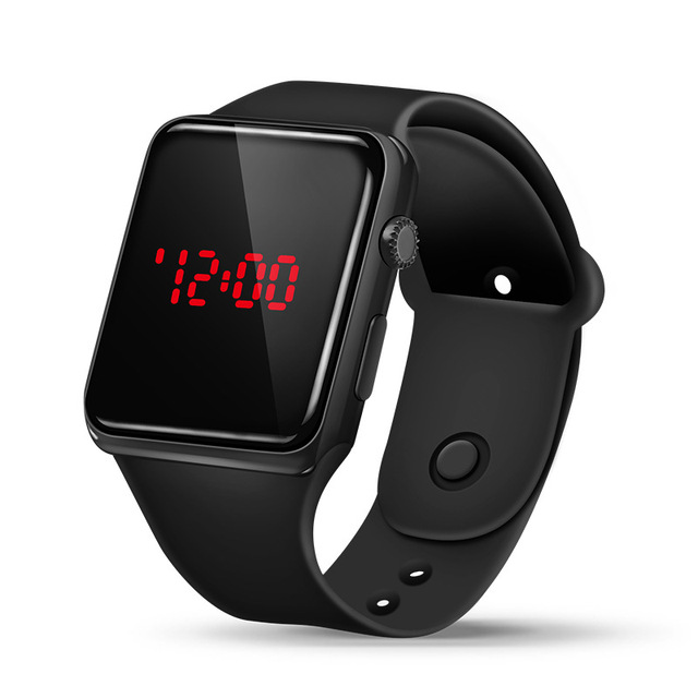 Sport LED Chidlren Watches Men's Digital Clock Army Military Rubber Wrist Watch Kids Clock