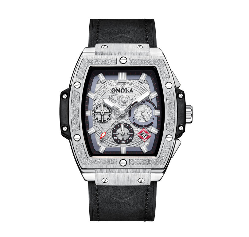 New men gold watch LuxuryBrand Fashion casual waterproof Leather watches men Clock wristwatch