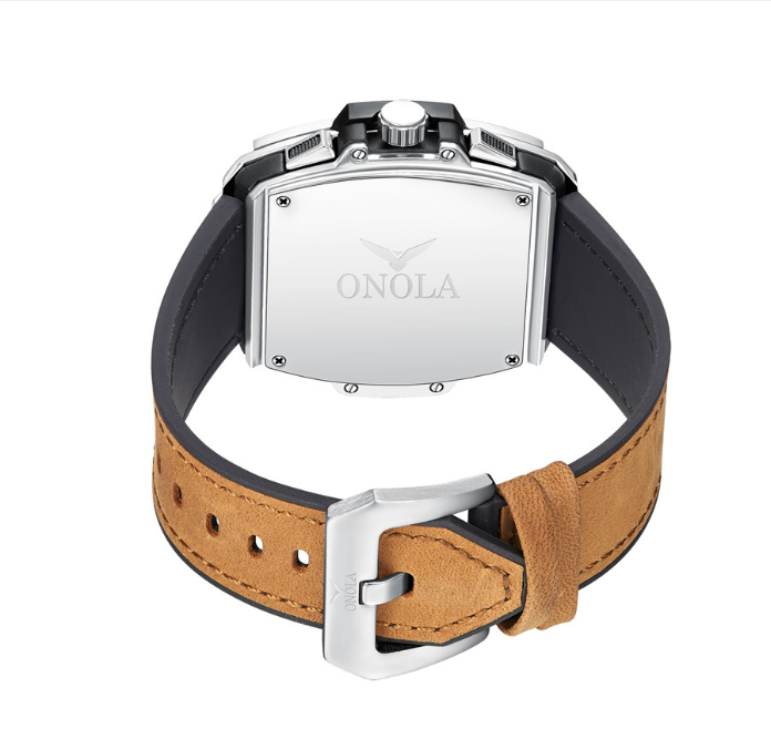 New men gold watch LuxuryBrand Fashion casual waterproof Leather watches men Clock wristwatch