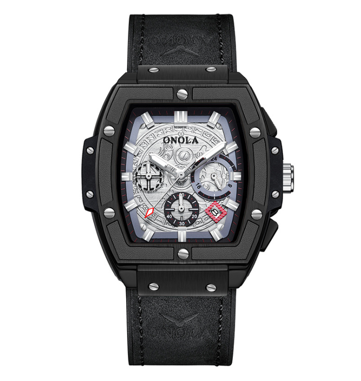 New men gold watch LuxuryBrand Fashion casual waterproof Leather watches men Clock wristwatch