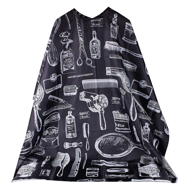 140*115cm Cutting Hair Waterproof Snap Cloth Salon Barber Cape Hairdressing Hairdresser Apron Haircut Capes