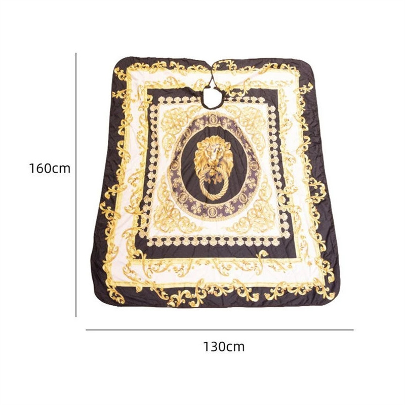 Barbertop Haircut Cloth Salon Home Champion Pattern Barber Cape Hairdresser Apron Hair Cut Cape Hairdress Gown Hairdressing Coat